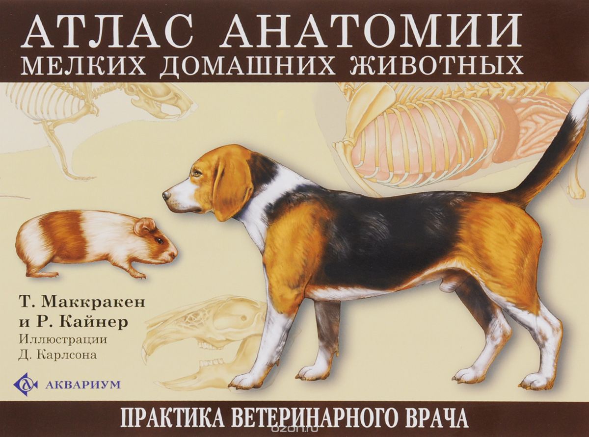 Скачать книгу "Атлас анатомии мелких домашних животных, Т. Маккракен и Р. Кайнер"