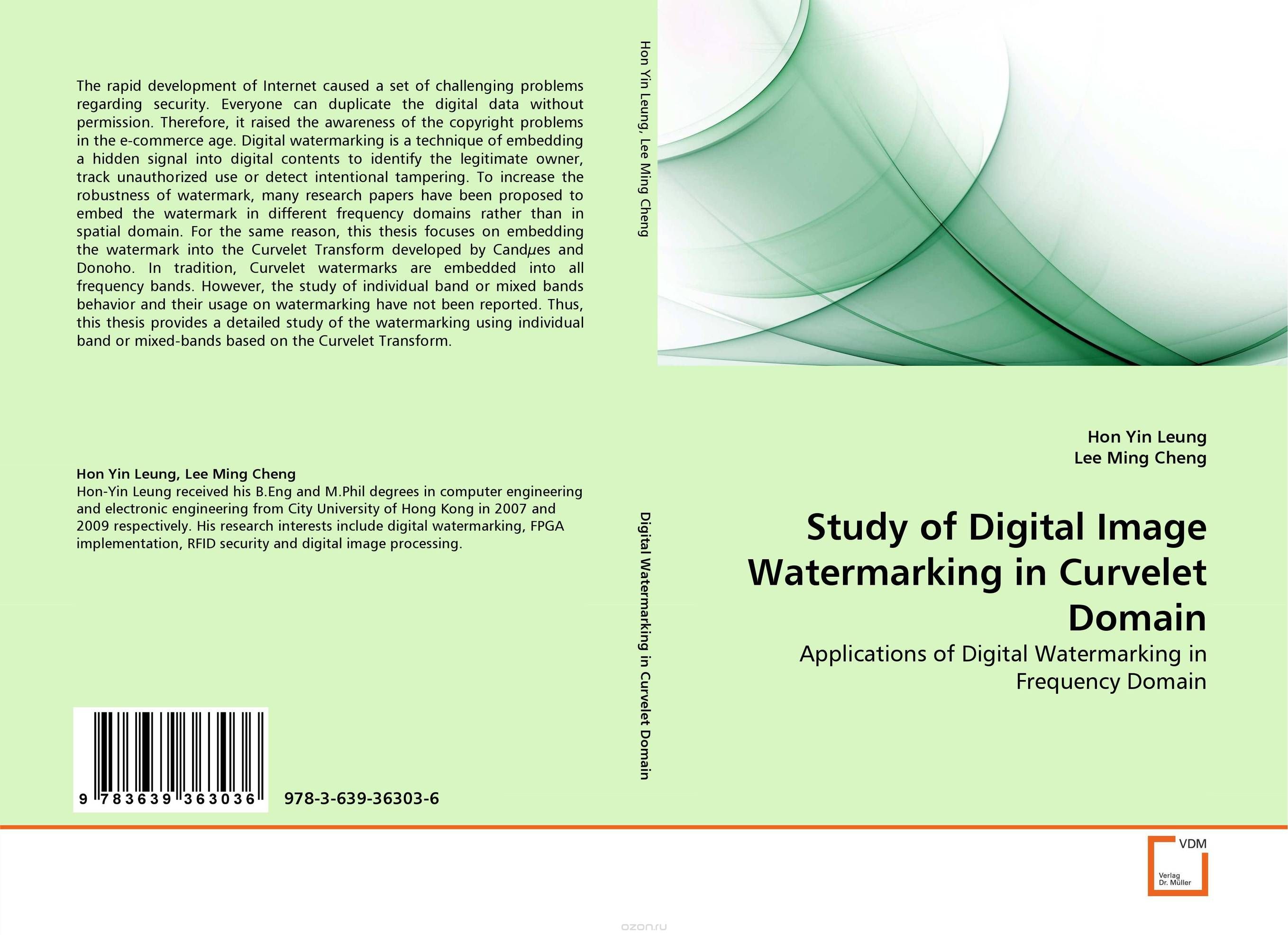 Скачать книгу "Study of Digital Image Watermarking in Curvelet Domain"